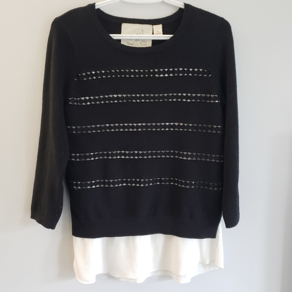 Anthro Angel of the North Dovie Layered Sweater - Picture 2 of 7